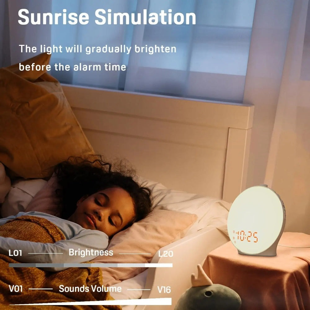Sunrise Simulation Wake-Up Light Alarm Clock - Your Perfect Morning Companion