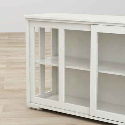 Viva Elite Aurora Glass-Door Pantry Cabinet – Where Transparency Meets Kitchen Sophistication