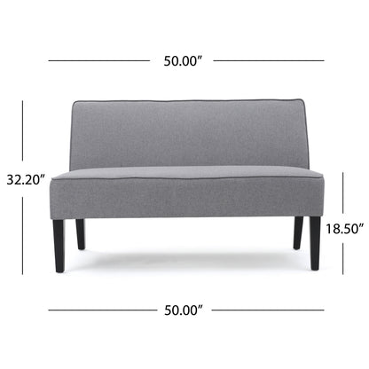 Gray Upholstered Loveseat | Viva Gris Deux