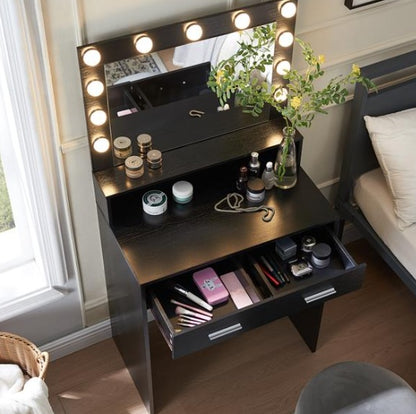 Viva Elite Illuminated Beauty Station with Mirror & Lamp - The Future of Radiant Confidence
