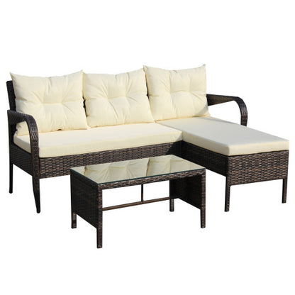 Brown 3-Piece Patio Conversation Set | Viva Capri