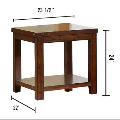 Cherry-Finish End Table | Viva Orla