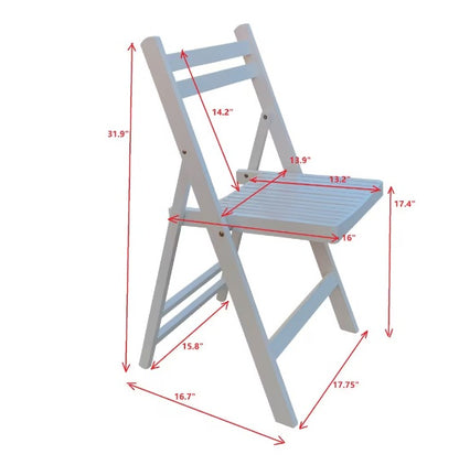 Viva Solara Slatted Wood Folding Event Chairs
