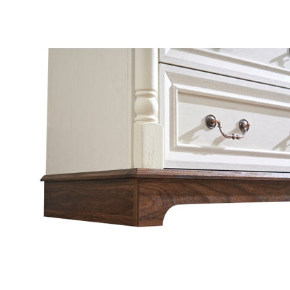 Farmhouse-Style 5-Drawer Dresser Chest – Rustic Wooden Storage Organizer for a Stylish & Clutter-Free Home