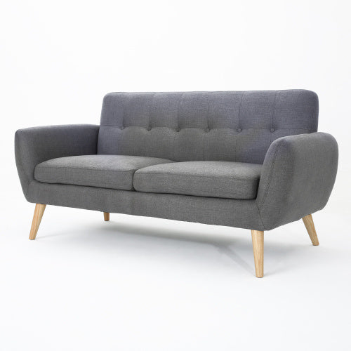 Viva Aria Waffle-Tufted Loveseat