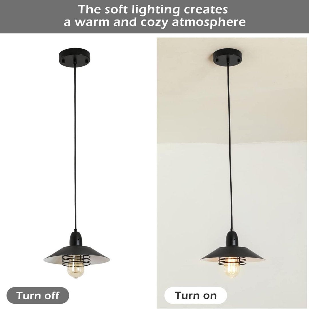 Viva Barnwood Collection: The Arden Black Farmhouse Pendant Light