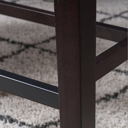 Dark Brown Diamond-Tufted Bar Stool | Viva Ludlow