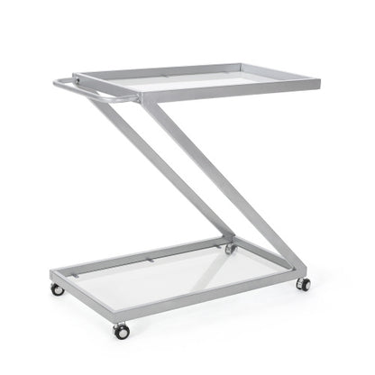 Viva Elixir Two-Tier Black Bar Cart
