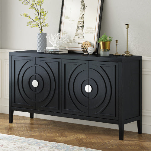 Viva Recessed Round Luxe Sideboard