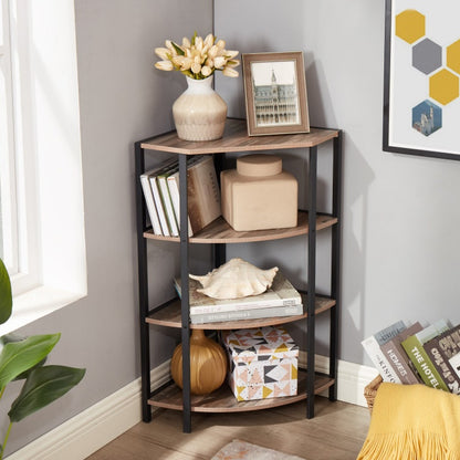 Viva Essentials: 4-Tier Corner Shelf for Smart and Stylish Living