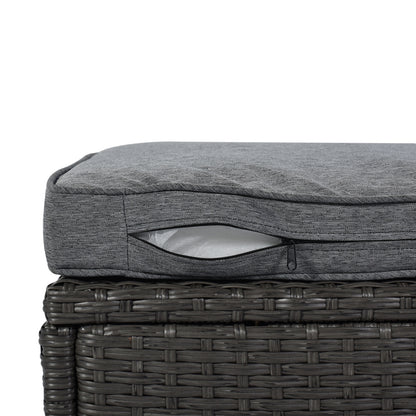 Gray U-Style Outdoor Daybed Set with Canopy | Viva