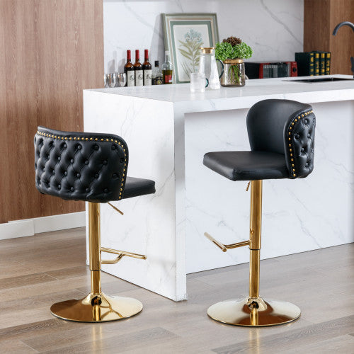 Viva Elite Élan Noir Swivel Bar Stool – The Future of Elevated Seating Architecture