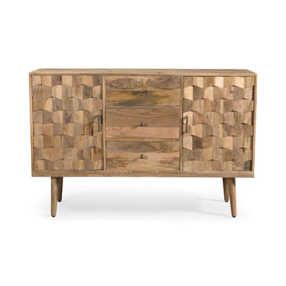 Wood-Tone 3-Drawer, 2-Door Sideboard | Viva