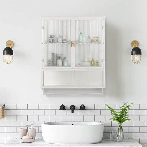 Viva Smart Storage Collection: Modern Double Door Wall Cabinet