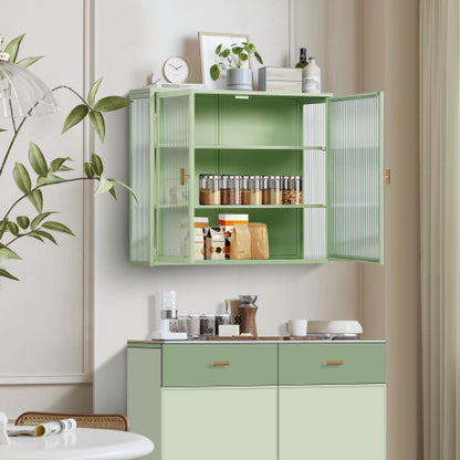 Viva Celestine Mint Green Glass Door Cabinet