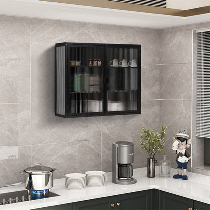 Viva Noctis Two-Door Glass-Front Wall Cabinet