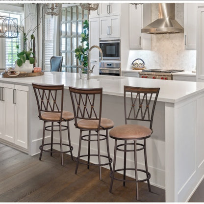Dark Brown Swivel Counter Stool | Viva Sedona