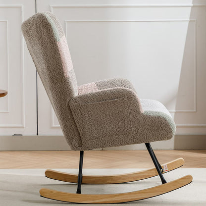 Viva Aurora Mid-Century Patchwork Accent Chair