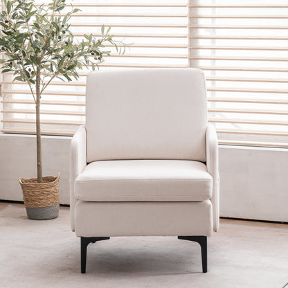 Off-White Upholstered Swivel Lounge Chair | Viva Astra