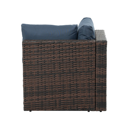 Patio Furniture, Outdoor Furniture, Seasonal PE Wicker Furniture, 5 Set Wicker Furniture With Temper