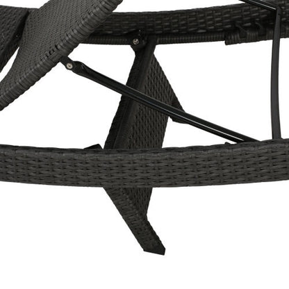 Salem Gray PE Wicker Chaise Lounges, Set of 2 | Viva