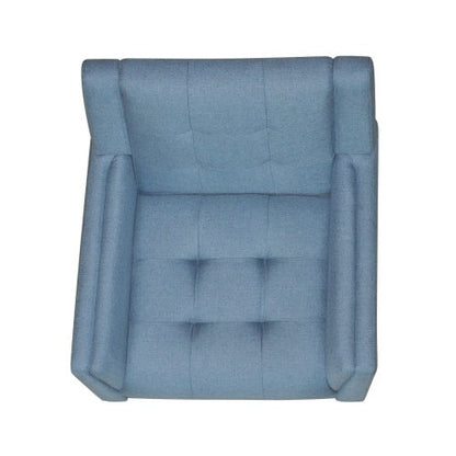 Greenmont Blue Tufted Upholstered Armchair | Viva