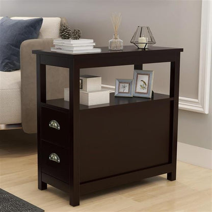 Viva Dreamscape Elite Modern Slim Bedside Table – Premium Compact Nightstand for Small Spaces