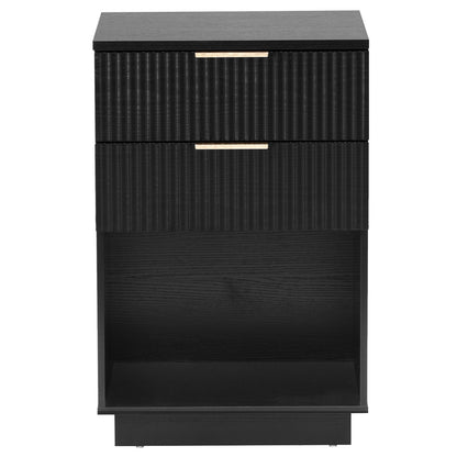 Viva Wave Noir Bedside Cabinet