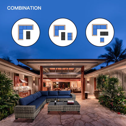 Viva Smart Living Collection: 7‑Piece Outdoor Wicker Patio Set