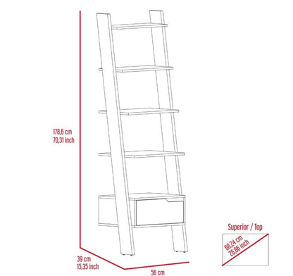 Viva Elite Geometric Walnut Bookshelf – Where Art Meets Function