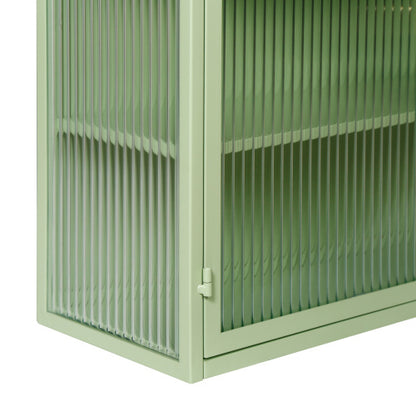Viva Celestine Mint Green Glass Door Cabinet