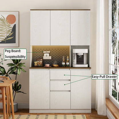 Viva Elite Aurora Glass-Door Pantry Cabinet – The Future of Smart Kitchen Architecture