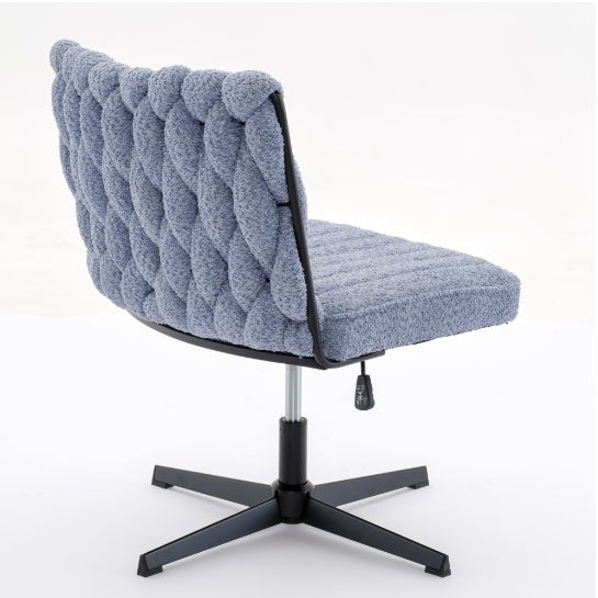 Viva Épure Armless Blue Desk Chair