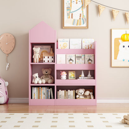 Viva Juni Collection: Viva Juni Leaning Wooden Storybook Shelf