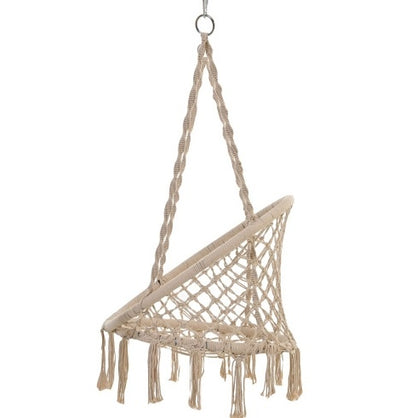 Luxurious Macrame Swing Chair with Stand – Perfect for Relaxing Indoors & Outdoors