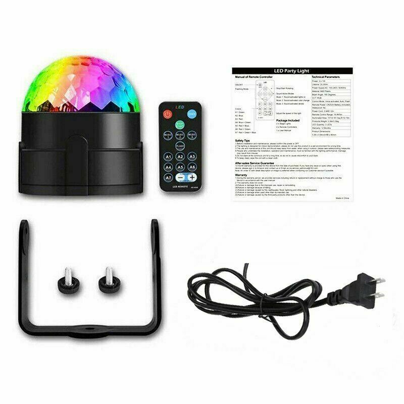 Viva Elite Spectrum Sound-Activated LED Disco Ball - Party Atmosphere
