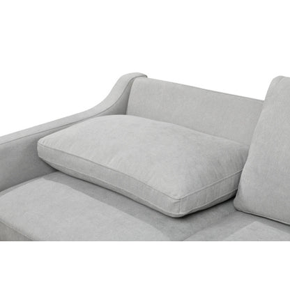 69-in Light Gray 3-in-1 Convertible Queen Sofa Bed | Viva