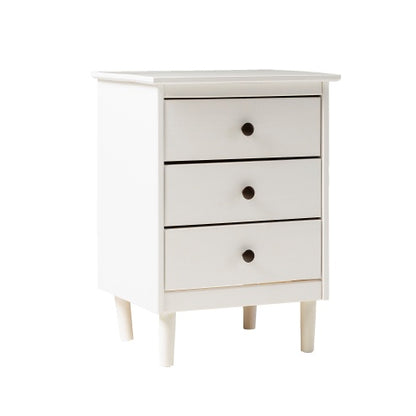 Viva Elite Classic White Nightstand - Scandinavian Minimalist Design