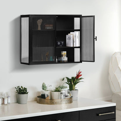 Viva Noctis Two-Door Glass-Front Wall Cabinet