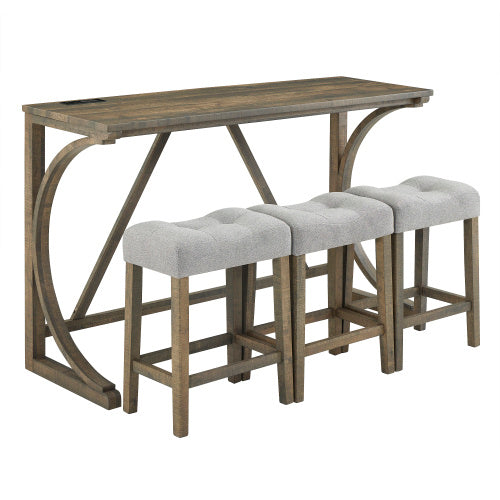 Viva Barista Collection: Bar Table Set with Power Socket