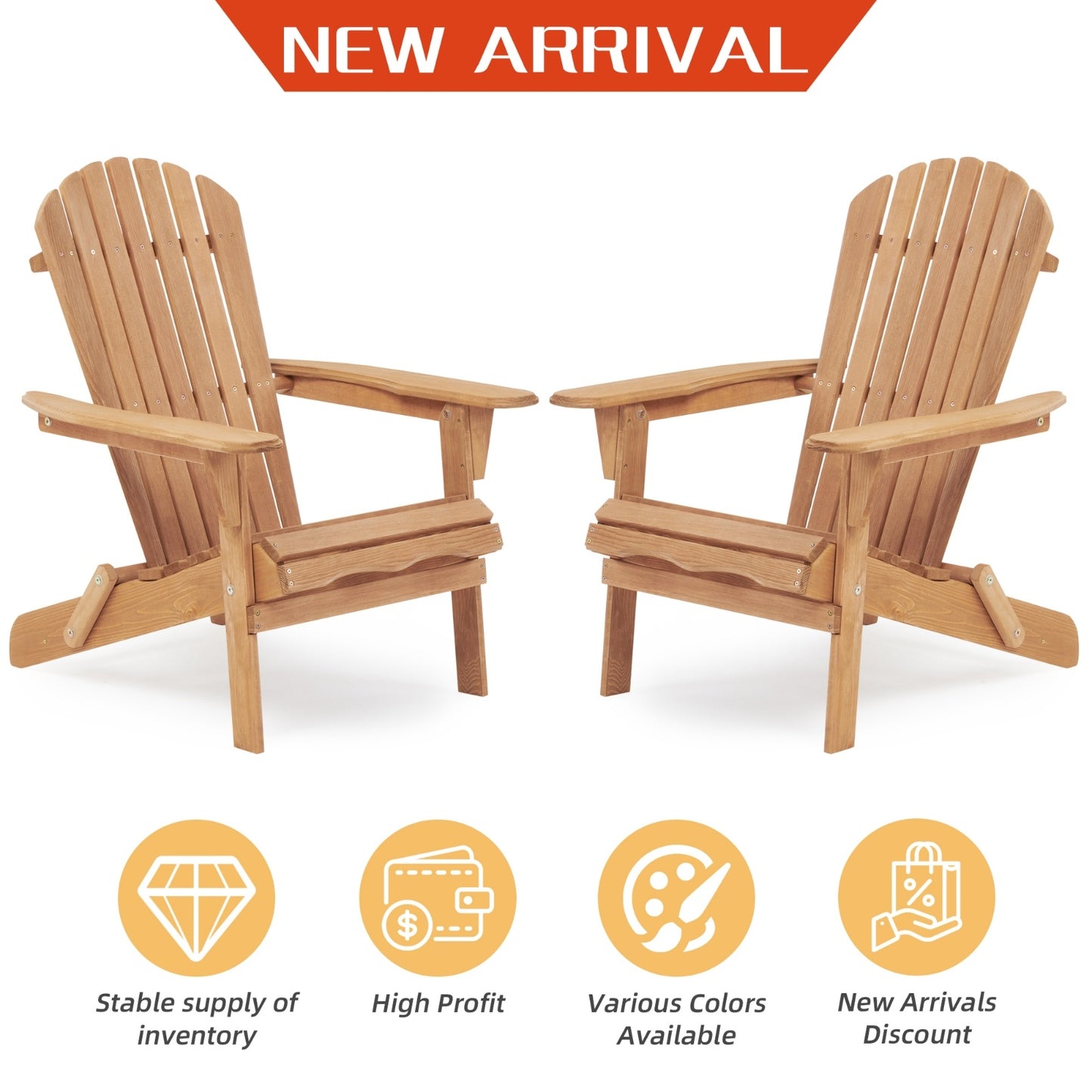 Viva Aria Folding Adirondack Chairs