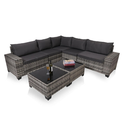 Viva Smart Living Collection: 7‑Piece Outdoor Wicker Patio Set
