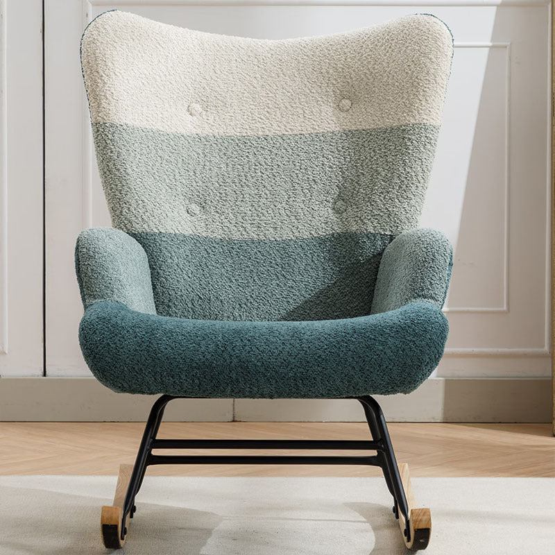 Viva Kaleido Mid-Century Modern Patchwork Accent Chair