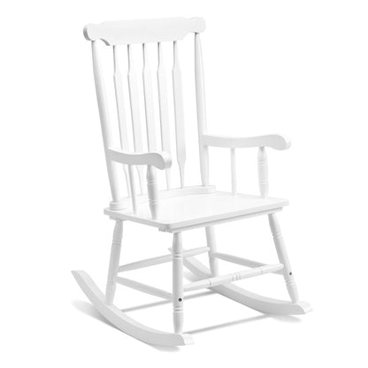 White Poplar Windsor Wood Rocking Chair