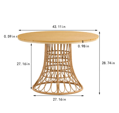Viva Sienna Bamboo-Style Outdoor Dining Set