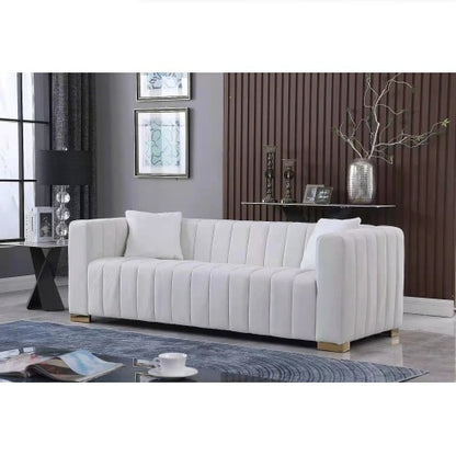 Viva Smart Modern Channel Chesterfield 3‑Seater Sofa