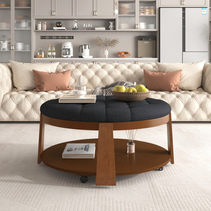 Viva Elite Round Footstool Coffee Table – The Future of Versatile Living Luxury