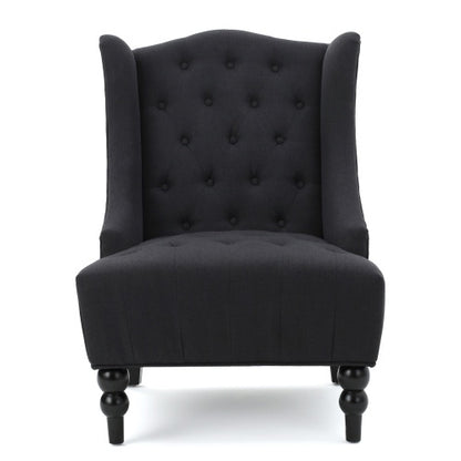 Charcoal High-Back Club Chair | Viva
