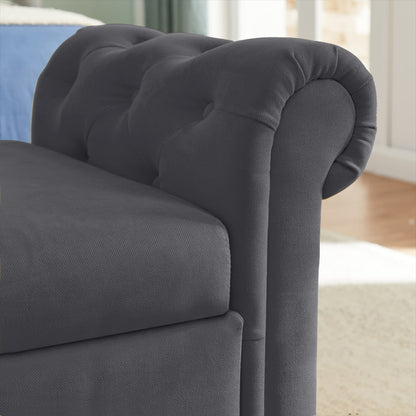 Viva Elite Haven Dark Gray Storage Sofa Stool - The Future of Sophisticated Storage