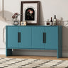 4-Door Retro Storage Cabinet | Large Sideboard with Adjustable Shelves & Mid-Century Design